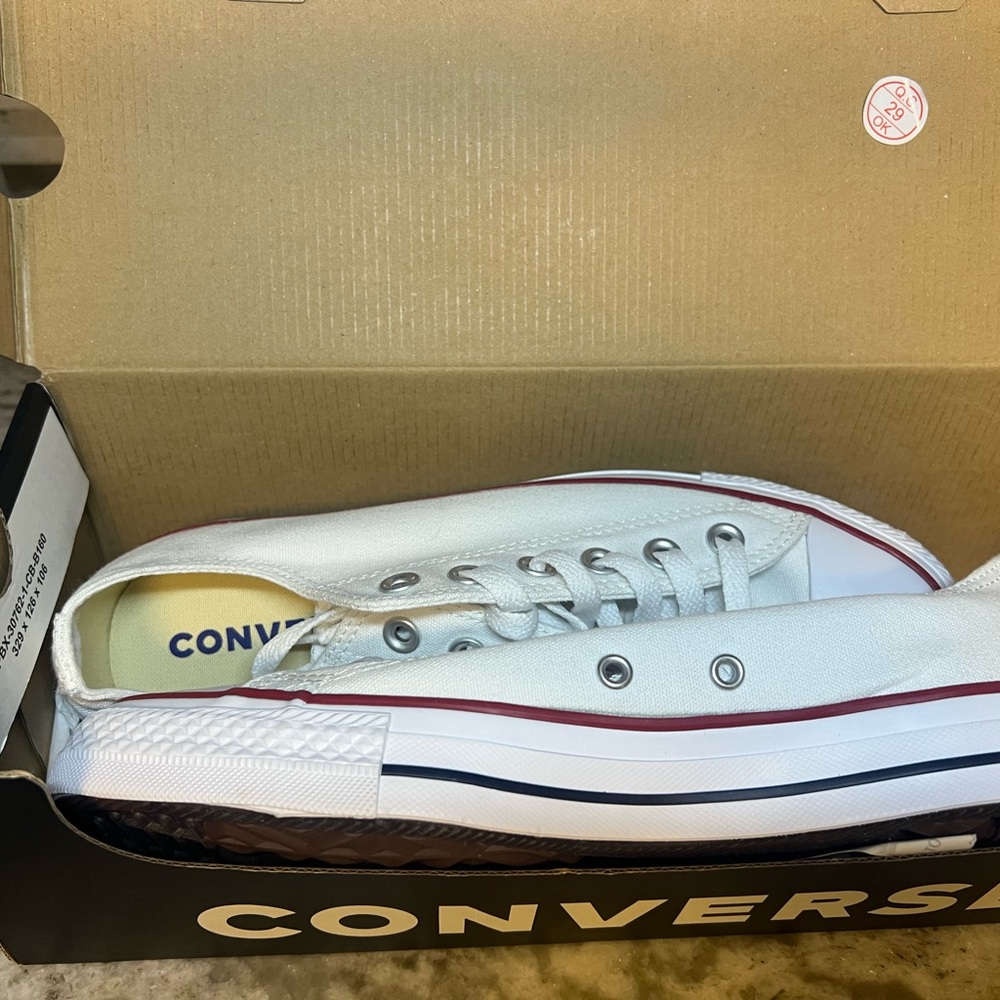 NEW! Converse White Canvas Sneakers